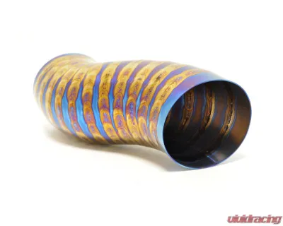 STM Tuned 3.5" Burned Blue No MAF Titanium SD Intake Mitsubishi Evolution VIII | IX 2003-2006 - STM-EVO89-INTK-TiB-35-SD-35