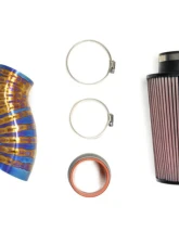 STM Tuned 3.5" Burned Blue No MAF Titanium SD Intake Mitsubishi Evolution VIII | IX 2003-2006                                     - STM-EVO89-INTK-TiB-35-SD-35 - Image 7