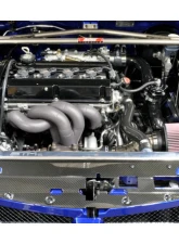 STM Tuned 3.5" Burned Blue No MAF Titanium SD Intake Mitsubishi Evolution VIII | IX 2003-2006                                     - STM-EVO89-INTK-TiB-35-SD-35 - Image 9