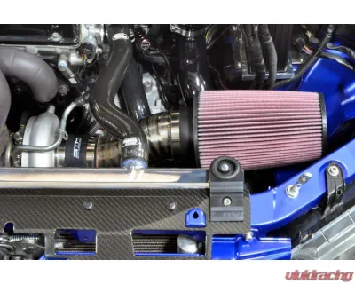 STM Tuned 3.5" Burned Blue No MAF Titanium SD Intake Mitsubishi Evolution VIII | IX 2003-2006 - STM-EVO89-INTK-TiB-35-SD-35