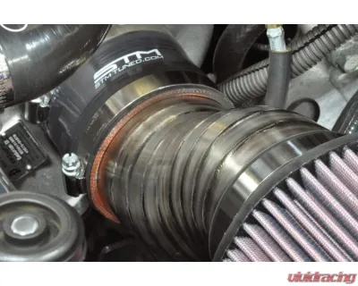 STM Tuned 3.5" Burned Blue No MAF Titanium SD Intake Mitsubishi Evolution VIII | IX 2003-2006 - STM-EVO89-INTK-TiB-35-SD-35