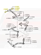 STM Tuned OEM Rear Camber Adjustment Bolts Full Kit One Side                                     - STMKIT-MIT-EVO89-RCAB - Image 6