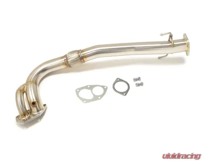 STM Tuned O2 Downpipe Recirculated for OEM-Style Housing Mitsubishi Lancer Evo 7/8/9 2001-2006 - STM-EVO-O2DP-RC