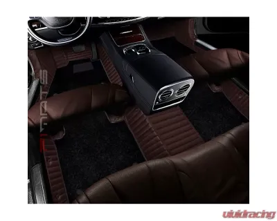 1990-2023 Lexus LS F1Mats Floor Mats Double Layer Stripe - F1-DLSEB-L-LS