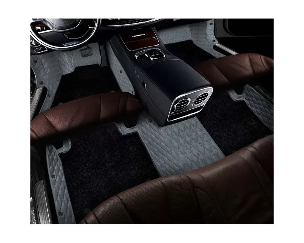2005-2022 Chrysler 300 SRT F1Mats Floor Mats Double Layer Diamond - F1-DLDGYB-CR-3T