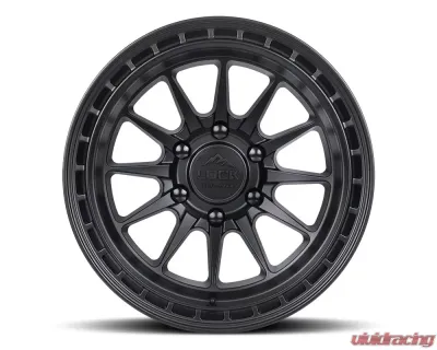 BAJA 7860MB Lock Off-Road Wheels 17x8.5 Black Aluminum for Jeep Wrangler 2007-2018 - BAJA-7860MB
