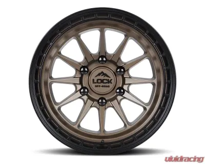 BAJA Lock Off-Road Wheels BAJA-7857MR 17x8.5 Black Aluminum for Jeep Wrangler 2007-2018 - BAJA-7857MR