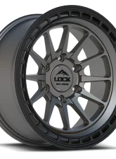 Lock Off-Road Baja Wheel 17x9 6x139.7 -12mm Matte Grey w/ Matte Black Ring                                     - BAJA-7969MGMBR12N - Image 3