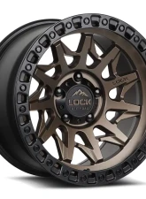 Lock Off-Road Lunatic Wheel 20x10 8x170 -18mm Matte Bronze w/ Matte Black Ring                                     - LUNATIC-2187MRMBR - Image 3