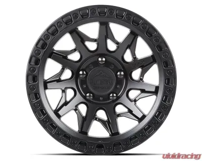 Lock Off-Road Lunatic Wheel 20x9 6x135 0mm Matte Black w/ Matte Black Ring - LUNATIC-2963MB