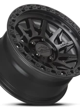 Lock Off-Road Lunatic Wheel 20x9 6x135 0mm Matte Black w/ Matte Black Ring                                     - LUNATIC-2963MB - Image 3