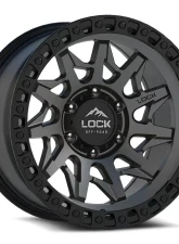 Lock Off-Road Lunatic Wheel 18x9 5x127 | 5x5 1mm Matte Grey w/ Matte Black Ring                                     - LUNATIC-8957MGMBR1 - Image 3