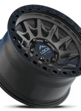 Lock Off-Road Lunatic Wheel 18x9 5x127 | 5x5 1mm Matte Grey w/ Matte Black Ring                                     - LUNATIC-8957MGMBR1 - Image 3