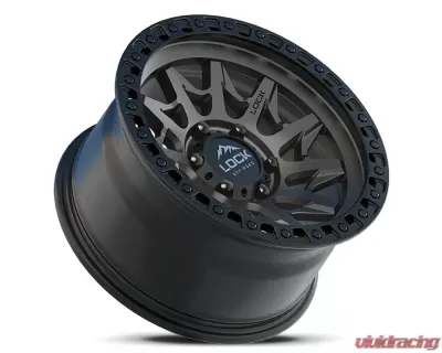 Lock Off-Road Lunatic Wheel 18x9 5x127 | 5x5 1mm Matte Grey w/ Matte Black Ring - LUNATIC-8957MGMBR1