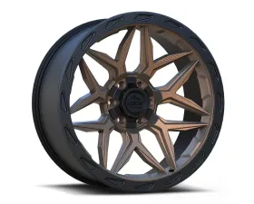 Lock Off-Road Matrix Wheel 17x9 5x127|5x139.7 -12mm Matte Bronze w/ Matte Black Ring