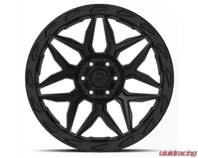 Lock Off-Road Matrix Wheel 20x10 5x127|5x139.7 -18mm Matte Black w/ Matte Black Ring - MATRIX-2121MB