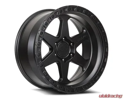 Lock Off-Road Olympus Wheel 17x9 6x139.7 -12mm Matte Black w/ Matte Black Ring - OLYMPUS-7969MB12N