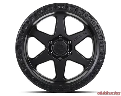 Lock Off-Road Olympus Wheel 17x9 6x139.7 -12mm Matte Black w/ Matte Black Ring - OLYMPUS-7969MB12N