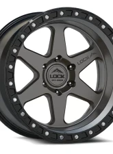 Lock Off-Road Olympus Wheel 20x10 6x135 -24mm Matte Grey w/ Matte Black Ring                                     - OLYMPUS-2163MGMBR - Image 3
