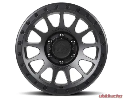 Lock Off-Road Yosemite Wheel 20x10 6x135 -18mm Matte Black w/ Matte Black Ring - YOSEMITE-2163MB