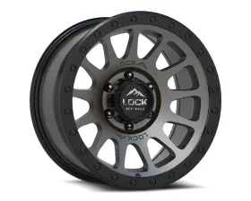 Lock Off-Road Yosemite Wheel 17x9 5x127 | 5x5 0mm Matte Grey w/ Matte Black Ring