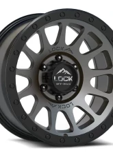 Lock Off-Road Yosemite Wheel 17x9 6x139.7 0mm Matte Grey w/ Matte Black Ring                                     - YOSEMITE-7969MGMBR - Image 3