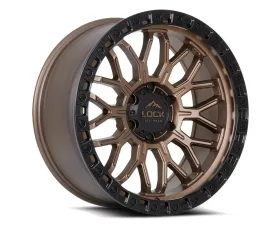 Lock Off-Road Combat Wheel 20x9 6x139.7 0mm Matte Bronze w/ Matte Black Ring
