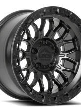 Combat Lock Off-Road Wheels 2188MB 17x9 5x5.5 Black Aluminum for Jeep Wrangler 2007-2018                                     - COMBAT-2188MB - Image 3