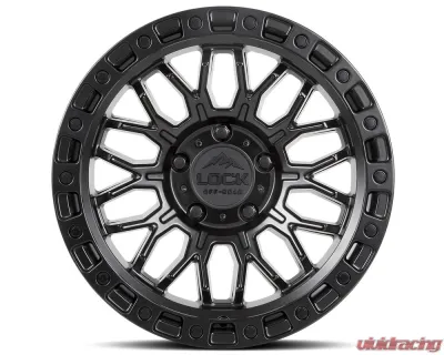 Combat Lock Off-Road Wheels 2188MB 17x9 5x5.5 Black Aluminum for Jeep Wrangler 2007-2018 - COMBAT-2188MB