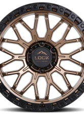 Combat 7963MRMBR Lock Off-Road Wheels 17x9 Black Machined for Jeep Wrangler 2007-2018                                     - COMBAT-7963MRMBR - Image 2