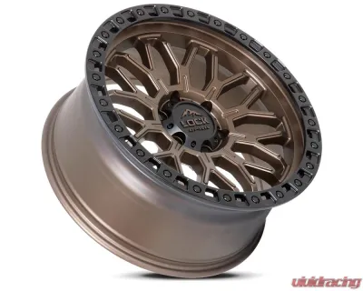 Combat 7963MRMBR Lock Off-Road Wheels 17x9 Black Machined for Jeep Wrangler 2007-2018 - COMBAT-7963MRMBR