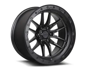 Lock Off-Road Krawler Wheel 17x9 6x135 1mm Matte Black w/ Matte Black Ring