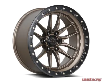 Lock Off-Road Krawler Wheel 20x10 8x180 -18mm Matte Bronze w/ Matte Black Ring - KRAWLER-2188MRMBR