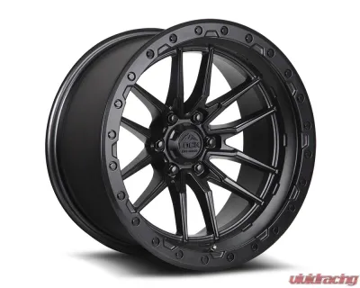 Lock Off-Road Krawler Wheel 22x10 8x165.1 -18mm Matte Black w/ Matte Black Ring - KRAWLER-22186MB