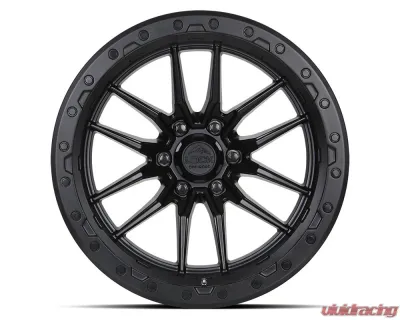 Lock Off-Road Krawler Wheel 22x10 8x165.1 -18mm Matte Black w/ Matte Black Ring - KRAWLER-22186MB