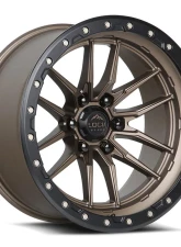 Lock Off-Road Krawler Wheel 22x10 8x180 -18mm Matte Bronze w/ Matte Black Ring                                     - KRAWLER-22188MRMBR - Image 3