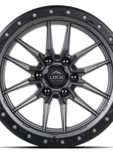 Lock Off-Road Krawler Wheel 18x9 6x139.7 -12mm Matte Grey w/ Matte Black Ring                                     - KRAWLER-8969MGMBR - Image 3
