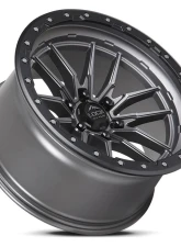 Lock Off-Road Krawler Wheel 18x9 6x139.7 1mm Matte Grey w/ Matte Black Ring                                     - KRAWLER-8969MGMBR1 - Image 3