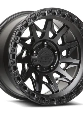 Lock Off-Road Lunatic Wheel 18x9 6x139.7 -12mm Matte Black w/ Matte Black Ring                                     - LUNATIC-8969MB - Image 3