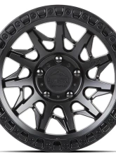 Lock Off-Road Lunatic Wheel 18x9 6x139.7 -12mm Matte Black w/ Matte Black Ring                                     - LUNATIC-8969MB - Image 2