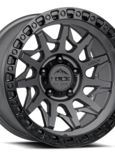 Lock Off-Road Lunatic Wheel 18x9 6x139.7 +1mm Matte Grey w/ Matte Black Ring                                     - LUNATIC-8969MGMBR1 - Image 3