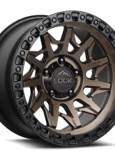 Lock Off-Road Lunatic Wheel 18x9 6x139.7 +1mm Matte Bronze w/ Matte Black Ring                                     - LUNATIC-8969MRMBR1 - Image 3