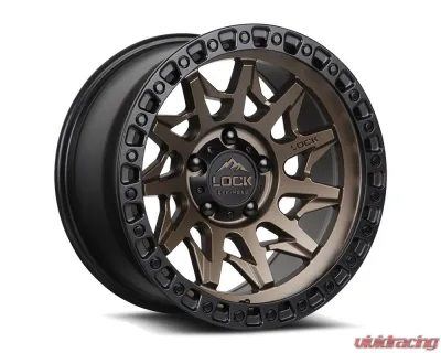 Lock Off-Road Lunatic Wheel 18x9 6x139.7 +1mm Matte Bronze w/ Matte Black Ring - LUNATIC-8969MRMBR1