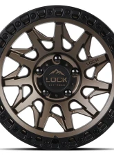 Lock Off-Road Lunatic Wheel 18x9 6x139.7 +1mm Matte Bronze w/ Matte Black Ring                                     - LUNATIC-8969MRMBR1 - Image 2