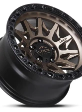 Lock Off-Road Lunatic Wheel 18x9 6x139.7 +1mm Matte Bronze w/ Matte Black Ring                                     - LUNATIC-8969MRMBR1 - Image 3