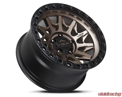 Lock Off-Road Lunatic Wheel 18x9 6x139.7 +1mm Matte Bronze w/ Matte Black Ring - LUNATIC-8969MRMBR1
