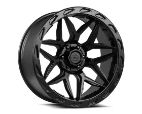 Lock Off-Road Matrix Wheel 20x10 8x165.1 -18mm Matte Black w/ Matte Black Ring
