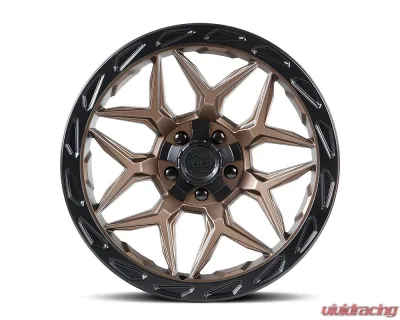 Lock Off-Road Matrix Wheel 20x10 8x165.1 -18mm Matte Bronze w/ Matte Black Ring - MATRIX-2182MRMBR