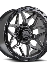 Lock Off-Road Matrix Wheel 20x10 8x180 -18mm Matte Grey W Matte Black Ring                                     - MATRIX-2188MGMBR - Image 3