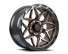Lock Off-Road Matrix Wheel 20x10 8x180 -18mm Matte Bronze w/ Matte Black Ring
